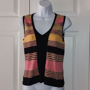 Essentials G sleeveless tank light weight sweater  Sz S